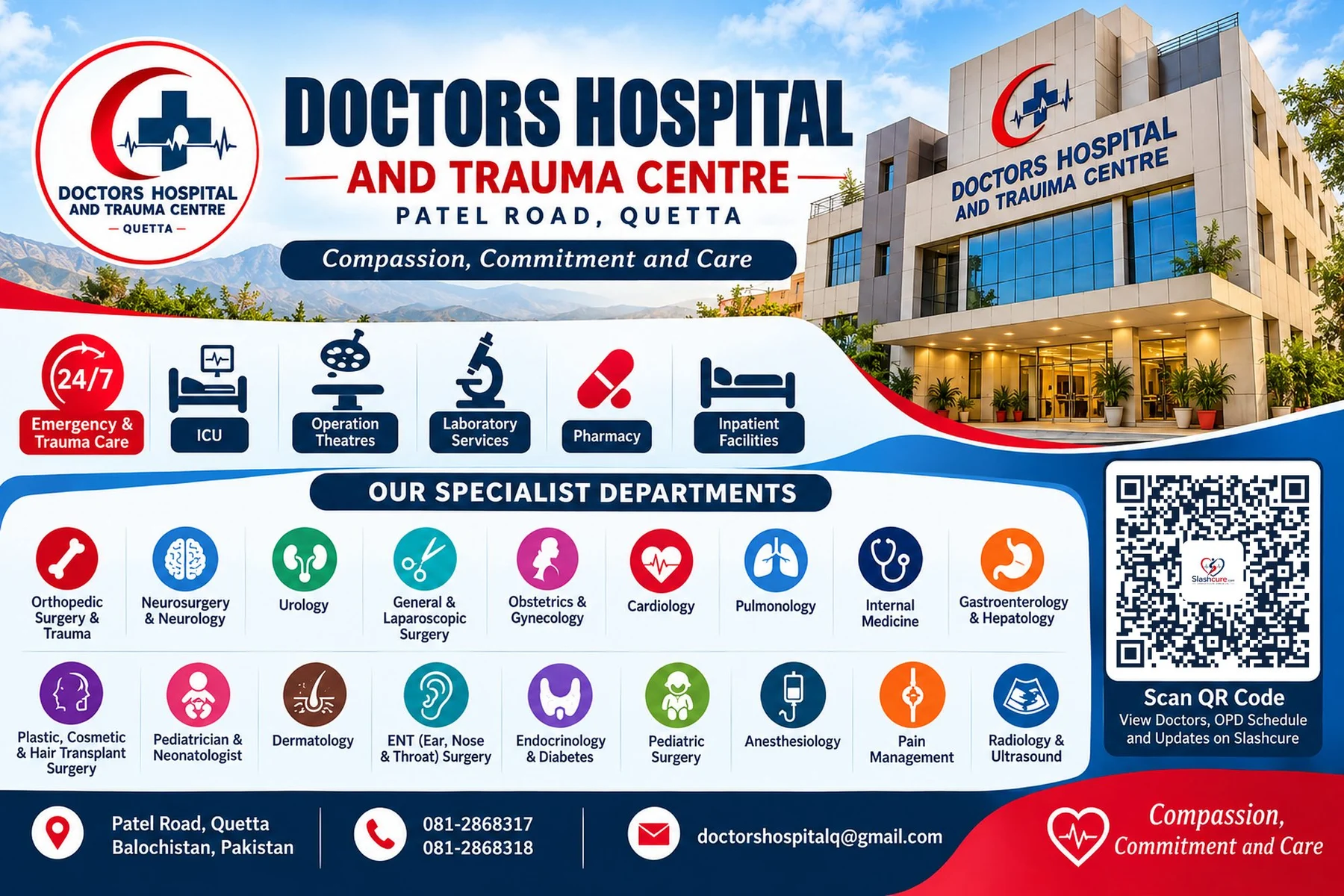 Doctors Hospital and Trauma Centre – Quetta | Slashcure